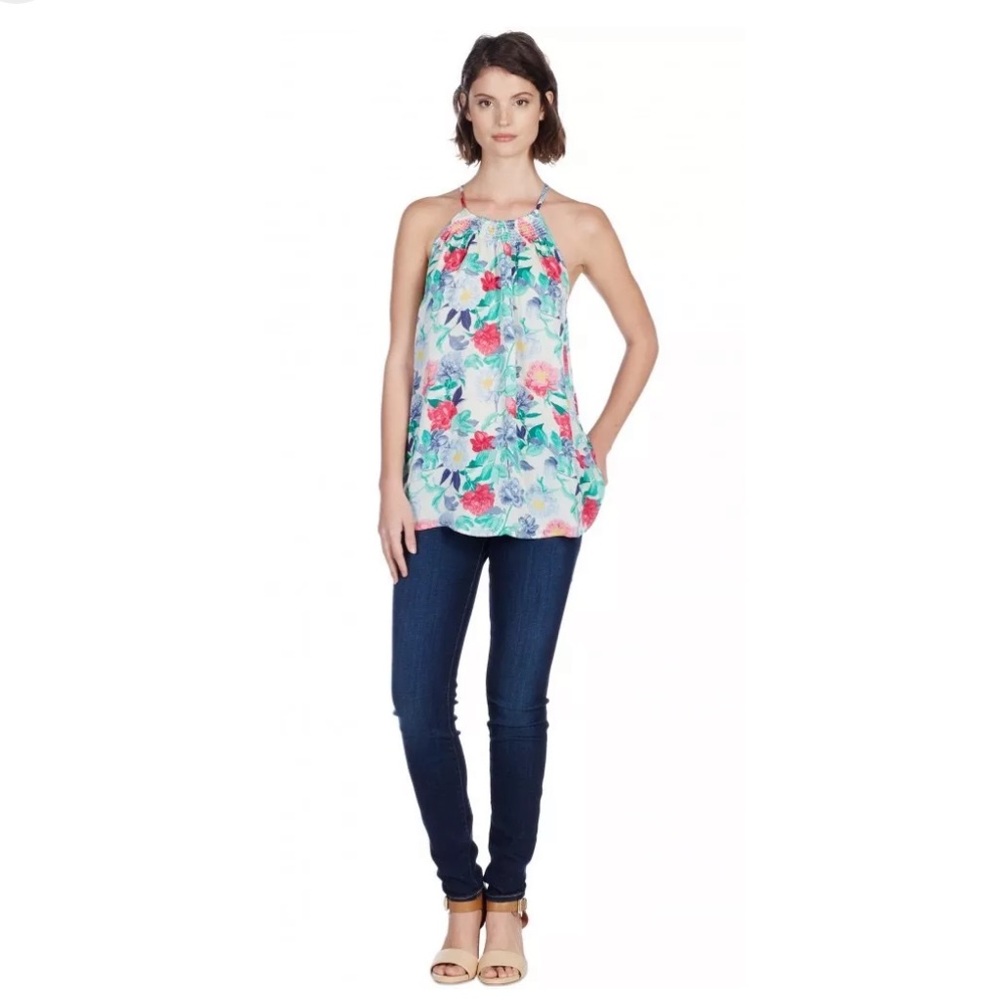 Joie Esmee Top  Print‎ New Moon Silk M14